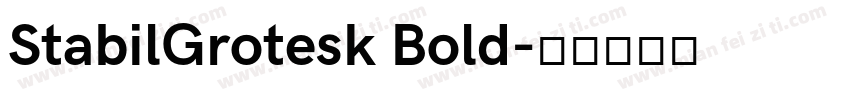 StabilGrotesk Bold字体转换